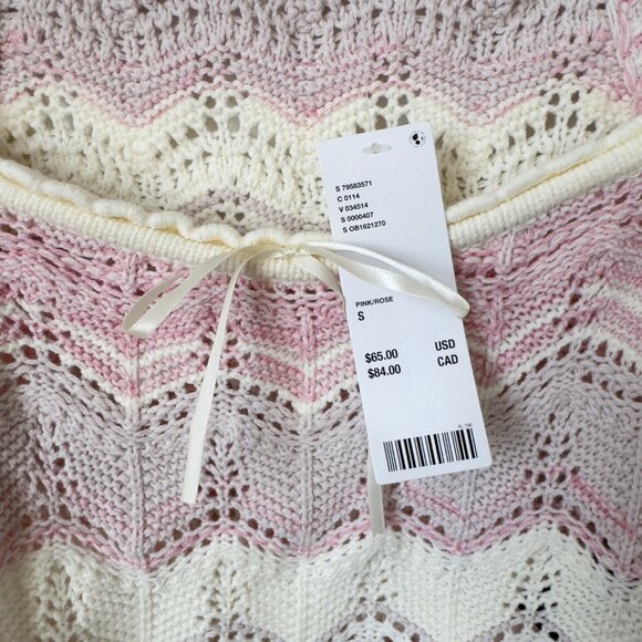 Urban Outfitters UO Blaire Crochet Square Neck Sweater NWT - Picture 3 of 4